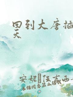 回到大唐插武则天