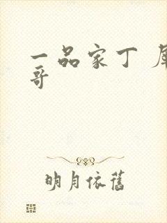 一品家丁 犀利哥