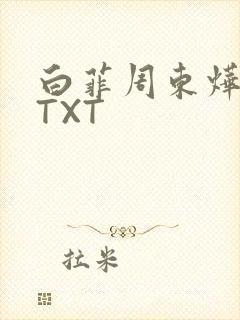 白菲周东烨小说TXT
