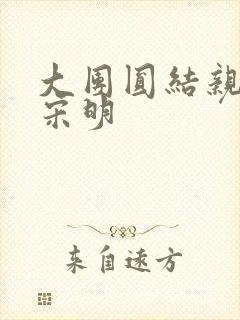 大团圆结亲情会宋明