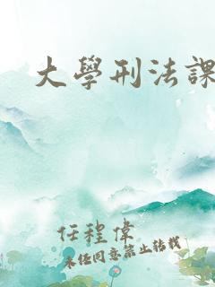 大学刑法课