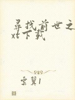 寻找前世之旅txt下载