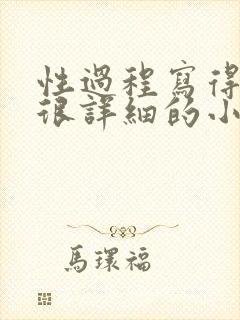 性过程写得很黄很详细的小说