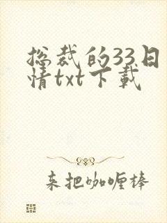 总裁的33日索情txt下载
