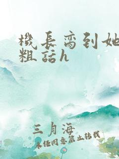 机长脔到她哭h粗话h