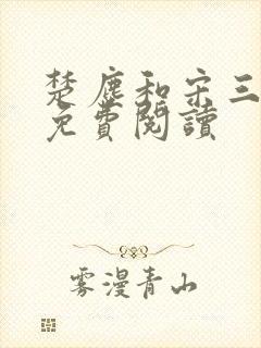 楚尘和宋三小姐免费阅读