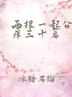 两根一起公憩止痒三十篇