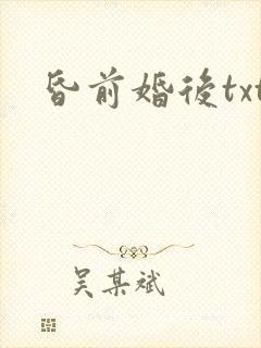 昏前婚后txt