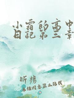 小霜的高中成长日记第三章