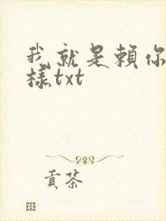 我就是赖你 怎样txt