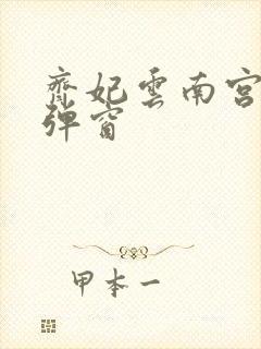 齐妃云南宫夜无弹窗