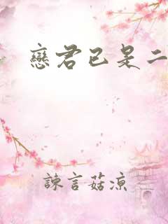 恋君已是二十年