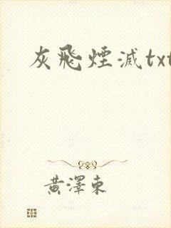 灰飞烟灭txt