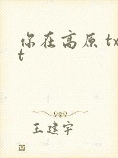 你在高原 txt