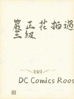 严正花拍过什么三级