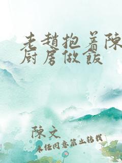 老赵抱着陈婷在厨房做饭