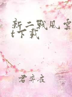 新二战风云txt下载