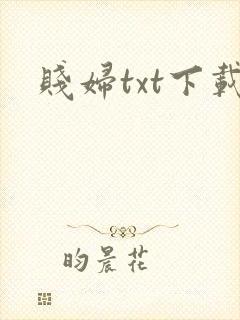 贱妇txt下载