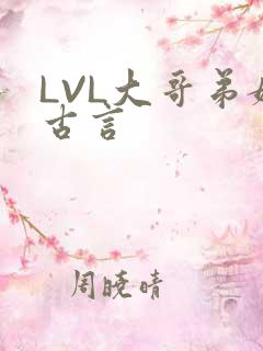 LVL大哥弟媳古言