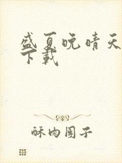 盛夏晚晴天小说下载