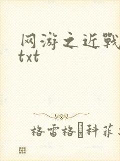 网游之近战法师txt