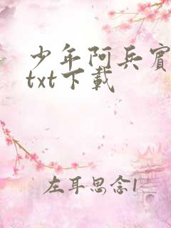少年阿兵宾小说txt下载