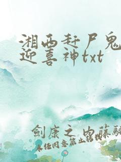 湘西赶尸鬼事之迎喜神txt