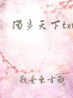 独步天下txt