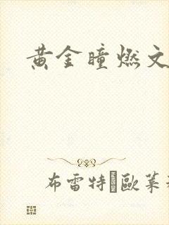 黄金瞳燃文