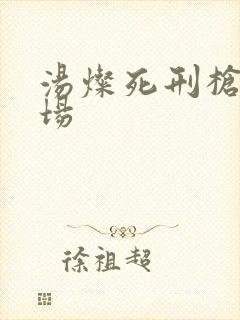 汤灿死刑枪决现场