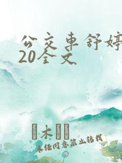 公交车舒婷1一20全文