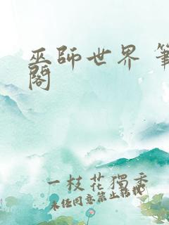 巫师世界 笔趣阁