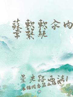 苏软软汆肉的日常系统