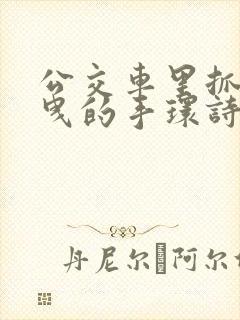 公交车里抓着摇曳的手环诗情