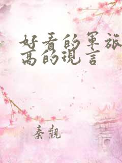 好看的军旅肉质高的现言