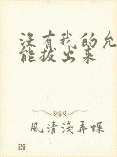 没有我的允许不能拔出来