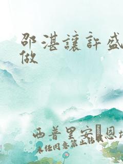 邵湛让许盛自己做