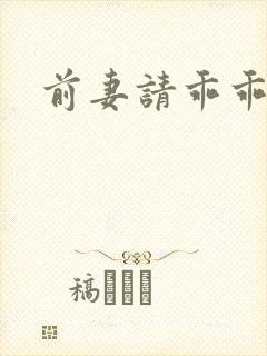 前妻请乖乖就范