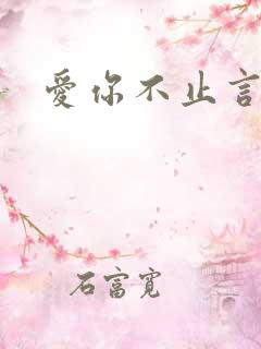 爱你不止言语