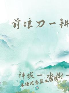 前浪刀一耕
