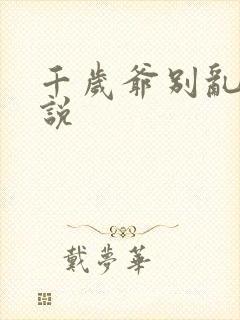 千岁爷别乱来小说