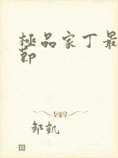 极品家丁最新章节