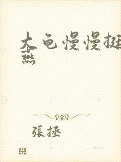 大龟慢慢挺进张燕