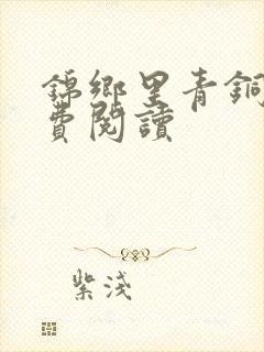 锦乡里青铜穗免费阅读