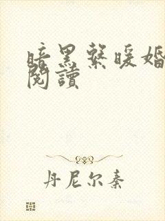 暗黑系暖婚免费阅读