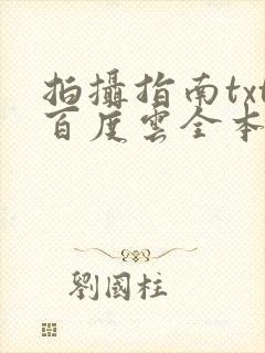 拍摄指南txt百度云全本