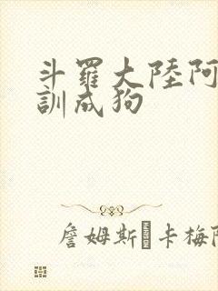 斗罗大陆阿银被训成狗