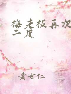 梅老板再次梅开二度