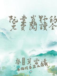 阮棠肖野的小说免费阅读全文