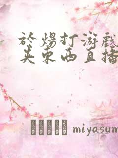 于炀打游戏下面夹东西直播